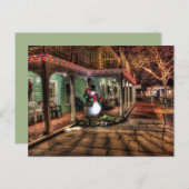 クリスマス雪だるまはがき シーズンポストカード (正面/裏面)