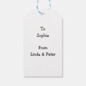 クリスマス雪だるまをする ギフトタグ (裏面)