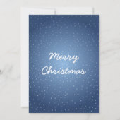 クリスマス雪だるまをパーティの招待状する 招待状 (裏面)