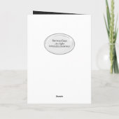 クリスマス雪だるまインスノーフレークスホリデーカード シーズンカード (裏面)