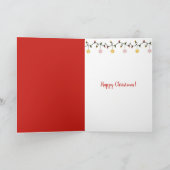 クリスマス雪だるまインレッドマグカップ シーズンカード (内部)