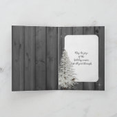 クリスマス雪だるまオンブラックウッド カード (内部)