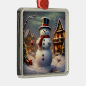クリスマス雪だるまオーナメント メタルオーナメント (右)