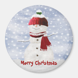 クリスマス雪だるまカスタマイズ可能マグネット マグネット