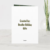 クリスマス雪だるまカード シーズンカード (裏面)