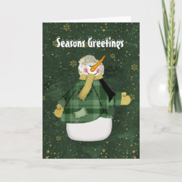 クリスマス雪だるまカード シーズンカード