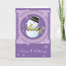 クリスマス雪だるまカード シーズンカード