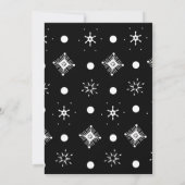 クリスマス雪だるまガールベビーシャワー招待状 招待状 (裏面)