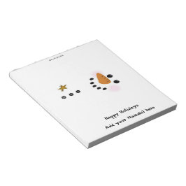 クリスマス雪だるまキャンディバーラッパーパーティーの好意 ノートパッド