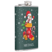 クリスマス雪だるまキャンディーケーン フラスク (右)