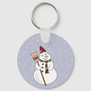 クリスマス雪だるまキーチェーン キーホルダー