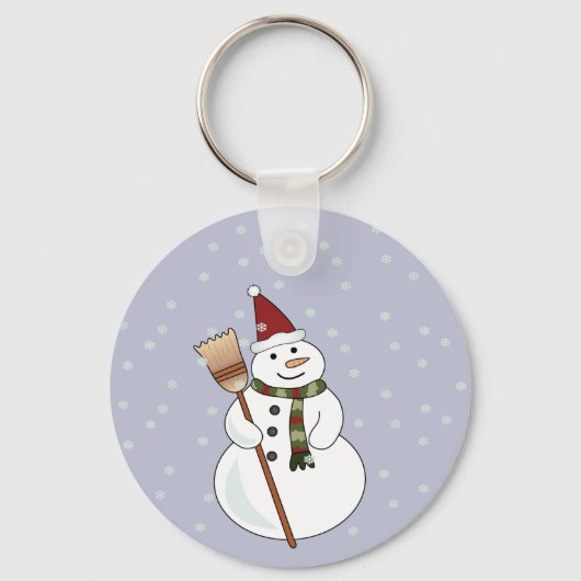 クリスマス雪だるまキーチェーン キーホルダー (正面)