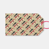 クリスマス雪だるまギフトラベル ギフトタグ (正面(横))