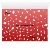 クリスマス雪だるまグリーティングカード (内部横(下))