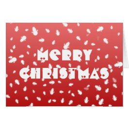 クリスマス雪だるまグリーティングカード