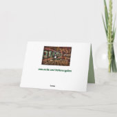 クリスマス雪だるまグリーティングカード シーズンカード (裏面)