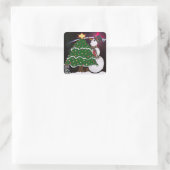 クリスマス雪だるまサプライズホリデーズ スクエアシール (バッグ)