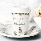 クリスマス雪だるまサンタベビーウィンターベビーシャワー 紙コップ