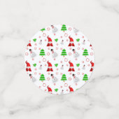 クリスマス雪だるまサンタ コンフェッティ (スモール正面)