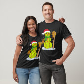 クリスマス雪だるまソフトボール投手少年キッズティーン Tシャツ (ユニセックス)