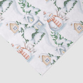 クリスマス雪だるまツリーズバードイラストレーション 薄葉紙 (詳細)