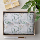 クリスマス雪だるまツリーズバードイラストレーション 薄葉紙 (ギフト)