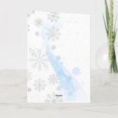 クリスマス雪だるまニュースレターGreeting Card カード (裏面)