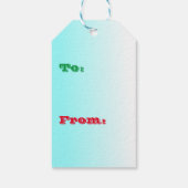 クリスマス雪だるまノピーキングギフトラベル ギフトタグ (裏面)