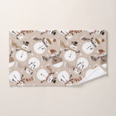 クリスマス雪だるまバスタオルセット バスタオルセット (ハンドタオル)