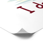 クリスマス雪だるまバーラウンジパーティーワイン ポスター (角)