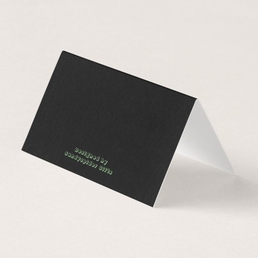 クリスマス雪だるまファミリーオーナメントツリーフォトカード (裏面)