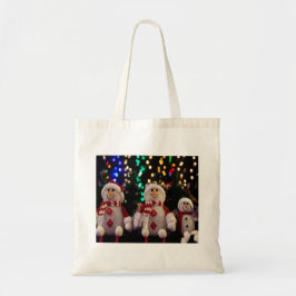 クリスマス雪だるまファミリーオーナメントツリーフォトトート トートバッグ