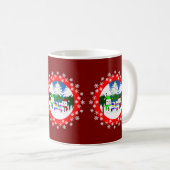 クリスマス雪だるまファミリーマグ コーヒーマグカップ (正面右)