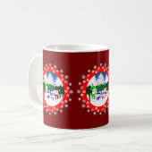 クリスマス雪だるまファミリーマグ コーヒーマグカップ (正面左)