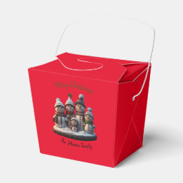 クリスマス雪だるまファミリー フェイバーボックス