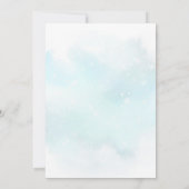 クリスマス雪だるまベビーシャワーパーティー 招待状 (裏面)