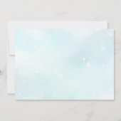 クリスマス雪だるまホリデーパーティーの写真 招待状 (裏面)