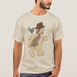 クリスマス雪だるまホリデーマンガTシャツ Tシャツ