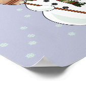 クリスマス雪だるまポスター ポスター (角)