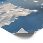 クリスマス雪だるまポスター ポスター (角)