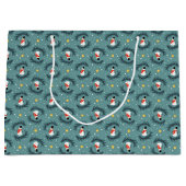 クリスマス雪だるまラージ抱き枕 ラージペーパーバッグ (正面)