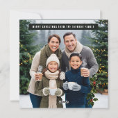 クリスマス雪だるま夏の雪多くのおもしろい シーズンカード (裏面)