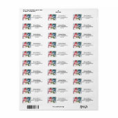 クリスマス雪だるま家族 ラベル (フルシート)