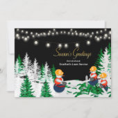 クリスマス雪だるま建築労働者事業 招待状 (正面)