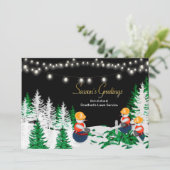 クリスマス雪だるま建築労働者事業 招待状 (スタンド正面)