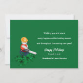 クリスマス雪だるま建築労働者事業 招待状 (裏面)