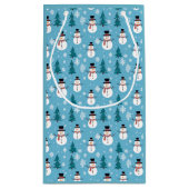 クリスマス雪だるま抱き枕 スモールペーパーバッグ (裏面)