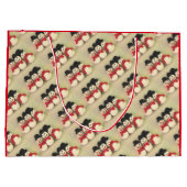 クリスマス雪だるま抱き枕 ラージペーパーバッグ (裏面)