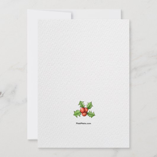 クリスマス雪だるま招待状 招待状 (裏面)