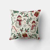 クリスマス雪だるま枕クッション クッション (裏面)